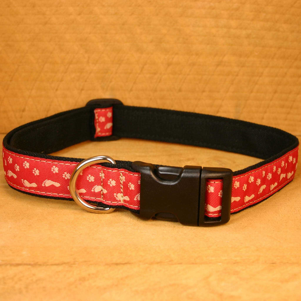 Hemp Dog Collar BFF Red