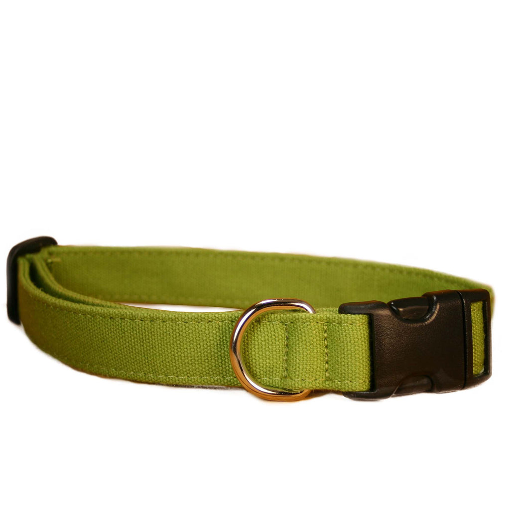 Hemp Dog Collar Green Basic