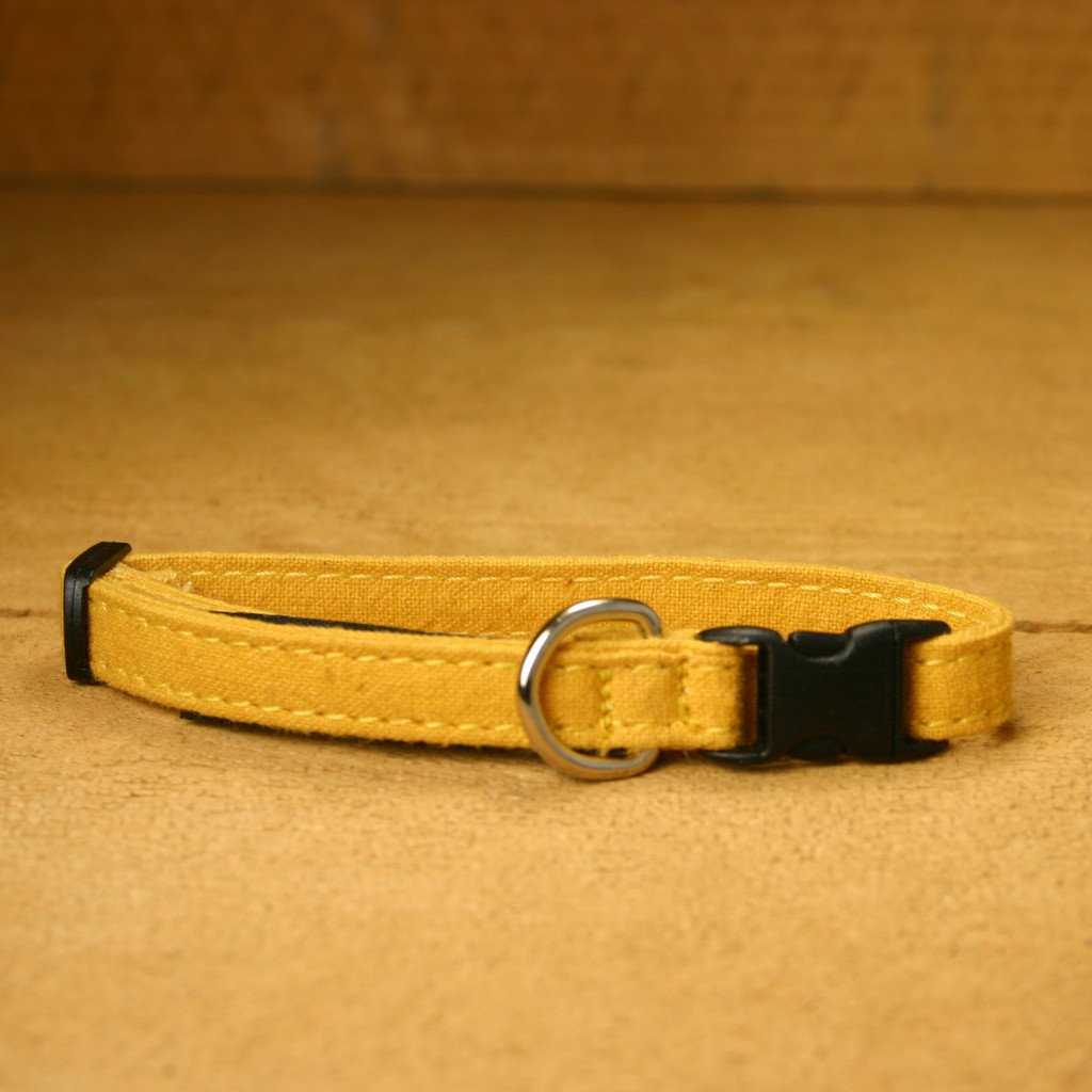 Hemp Toy Dog Collar Marigold