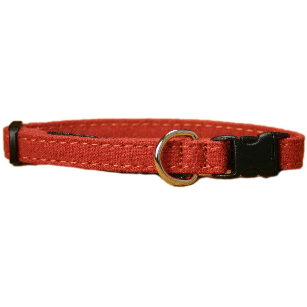 Hemp Cat Collar Rust