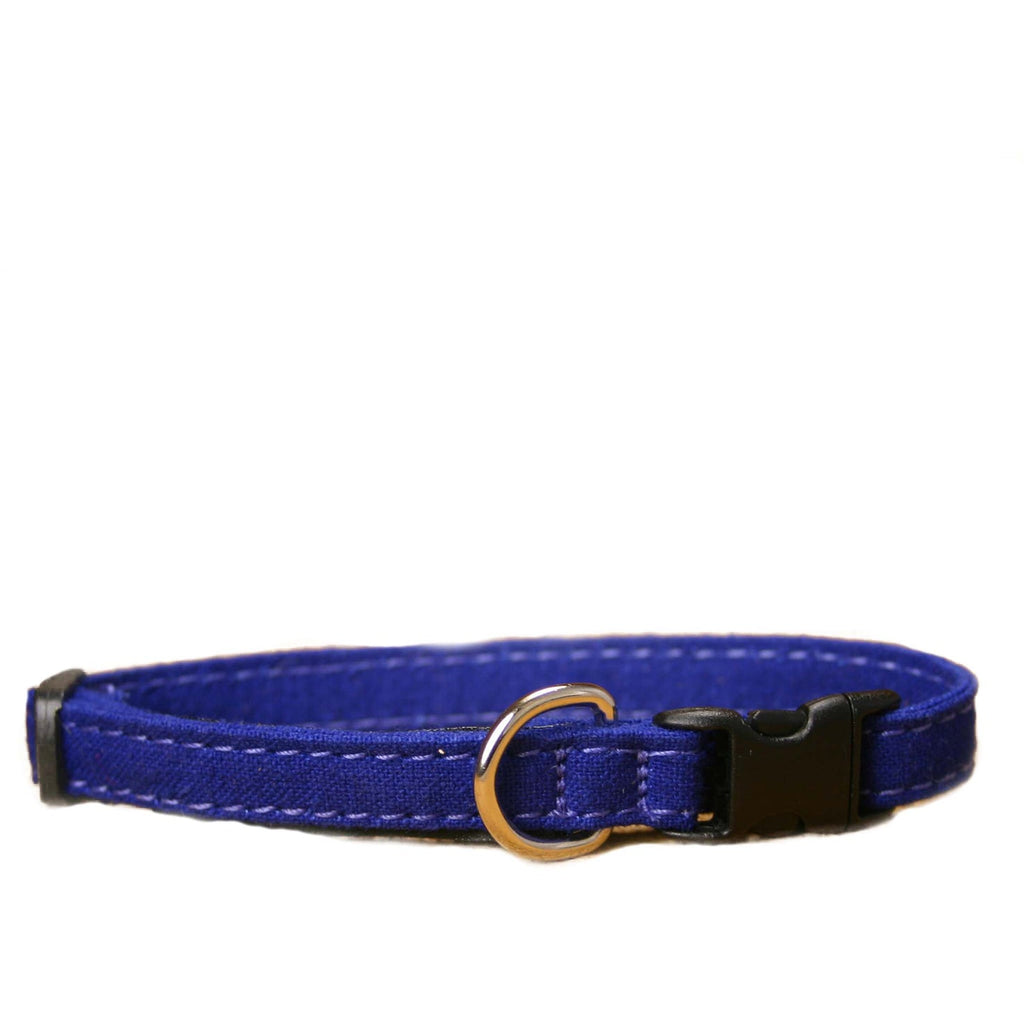 Hemp Cat Collar Blue