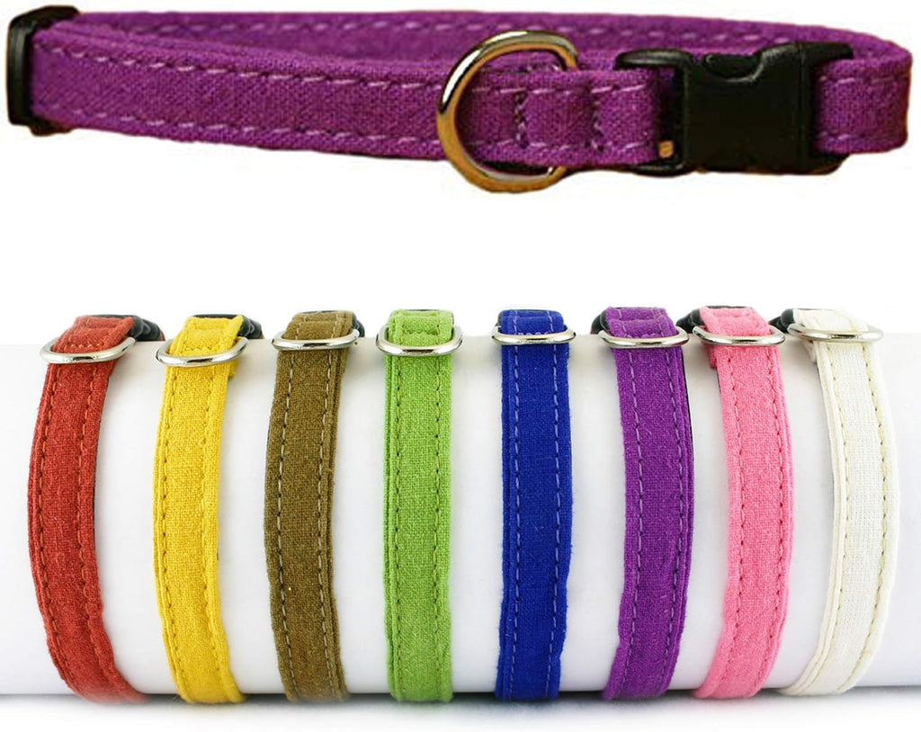 Hemp Plum Cat Collar