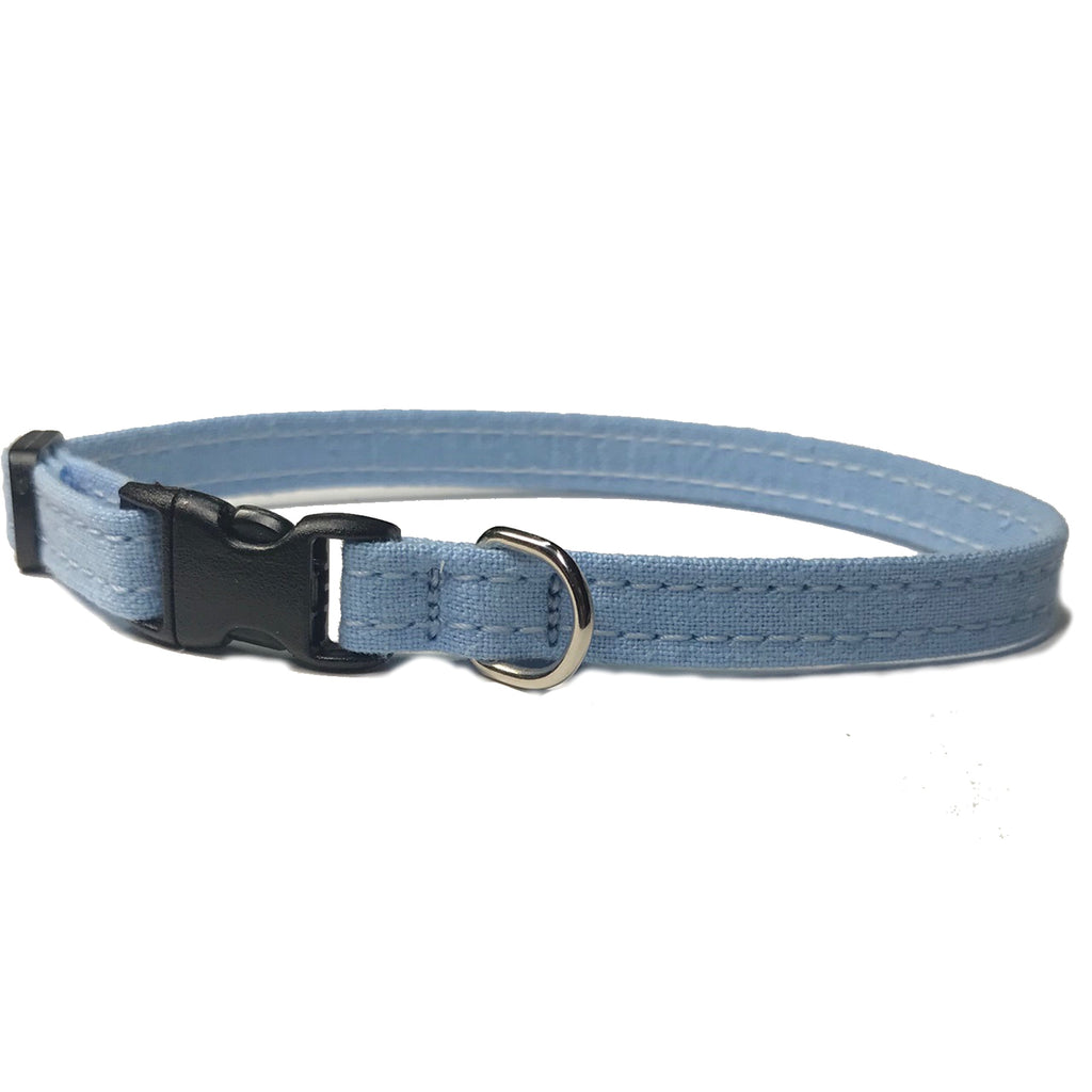 Hemp Cat Collar Light Blue