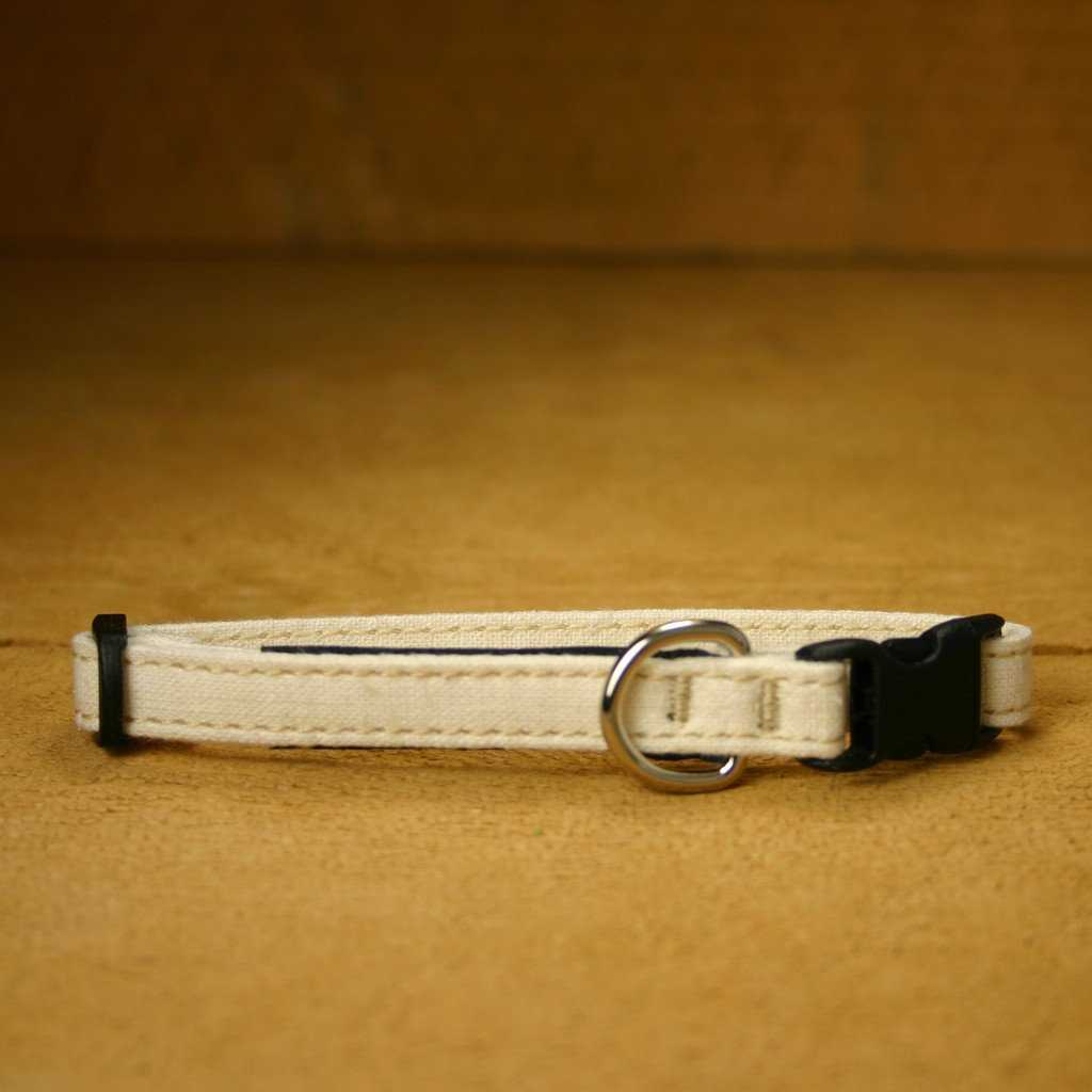 Toy Dog Collar Natural | The Good Dog Company