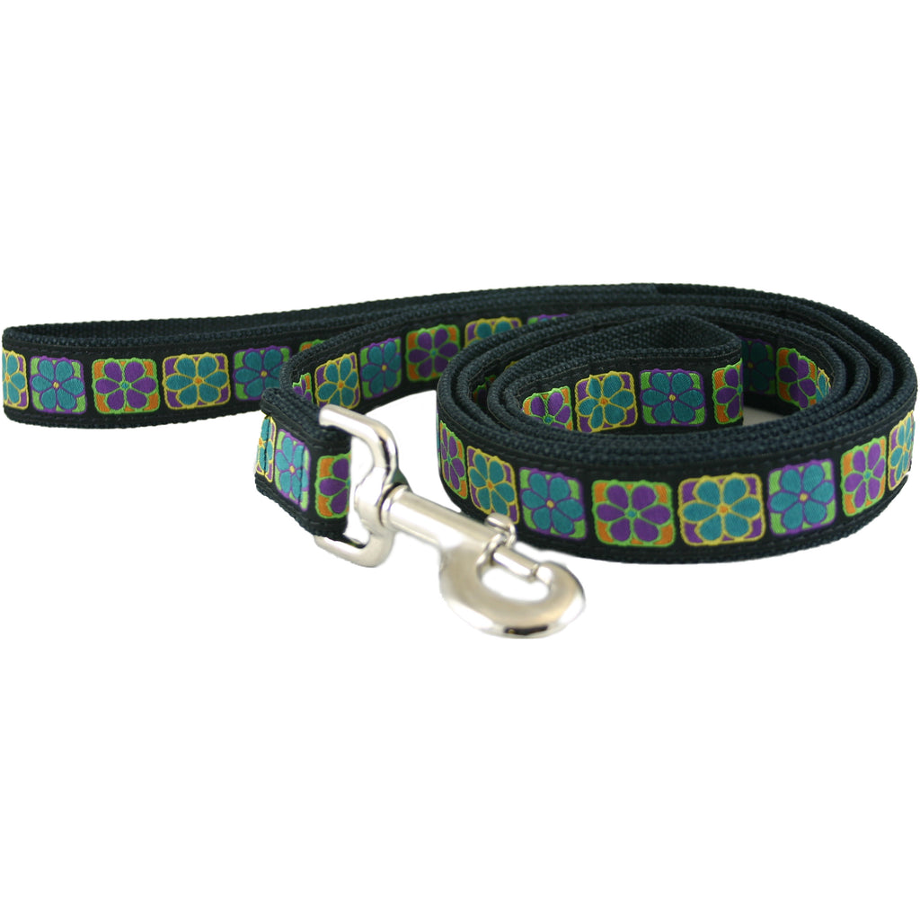 Hemp Dog Leash 4' Flowerama