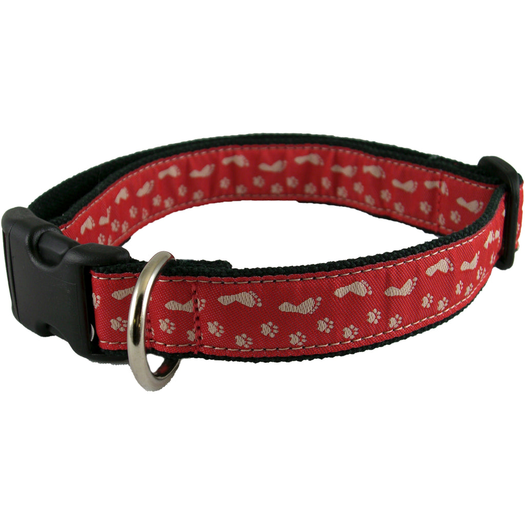 Hemp Dog Collar BFF Red