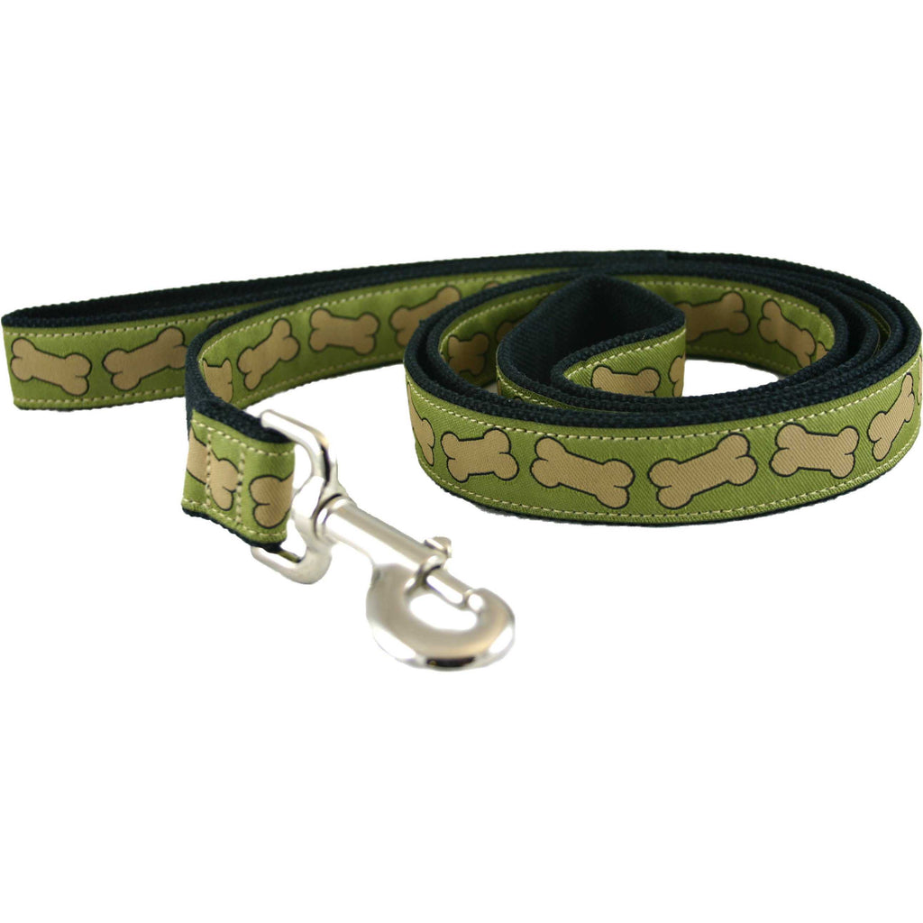 Hemp Dog Leash 4' Pistachio Bones