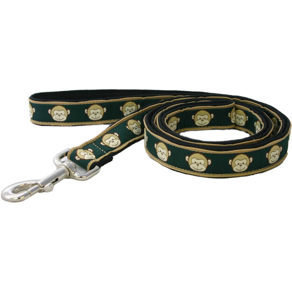 Hemp Dog Leash 6' Emerald Monkey