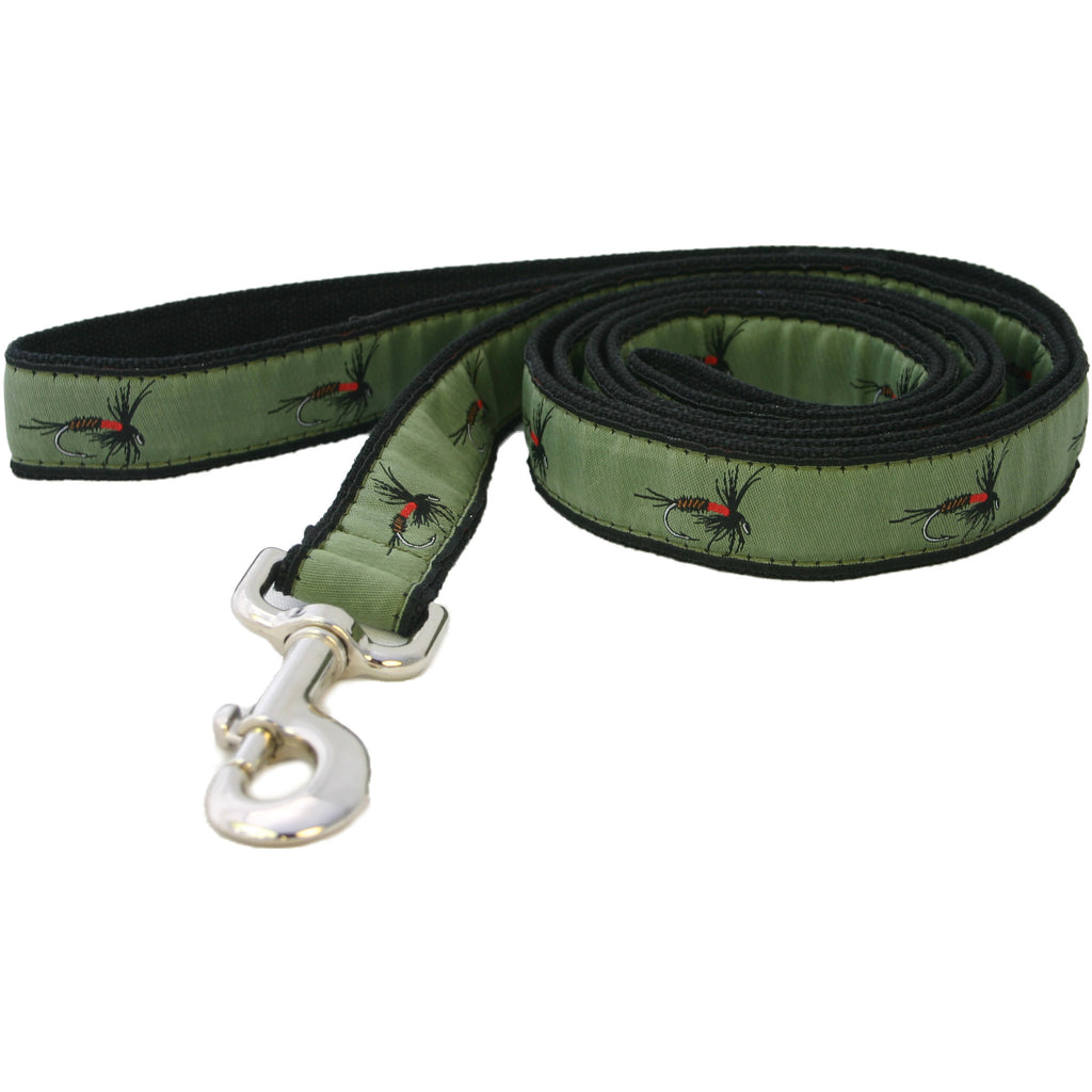 Hemp Dog Leash Olive Fly