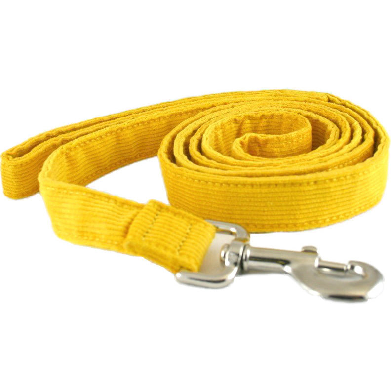 Hemp Dog Leash 6' Marigold Corduroy