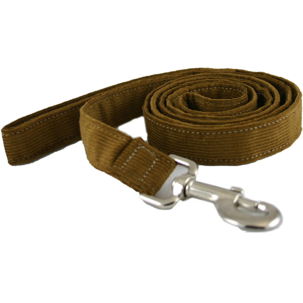 Hemp Corduroy 6' Dog Leash Bronze