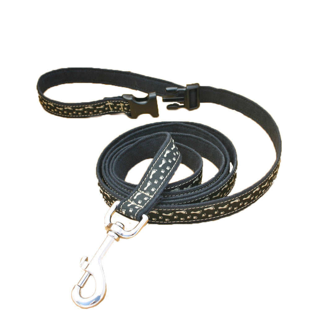 Hemp BFF Black ClickNGo Leash 