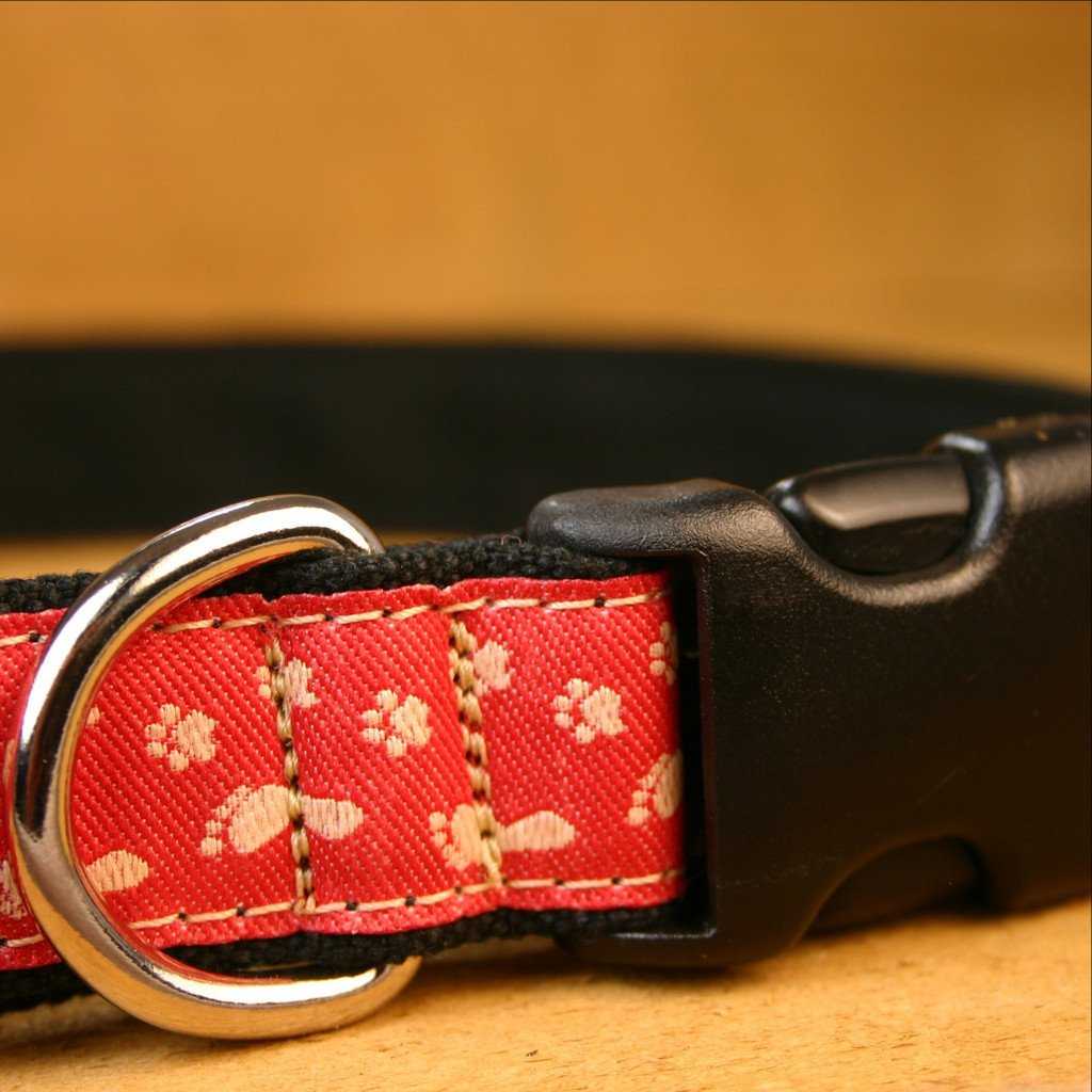 Hemp Dog Collar BFF Red