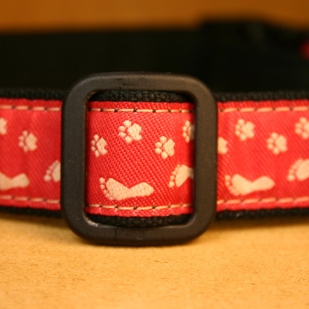 Hemp Dog Collar BFF Red