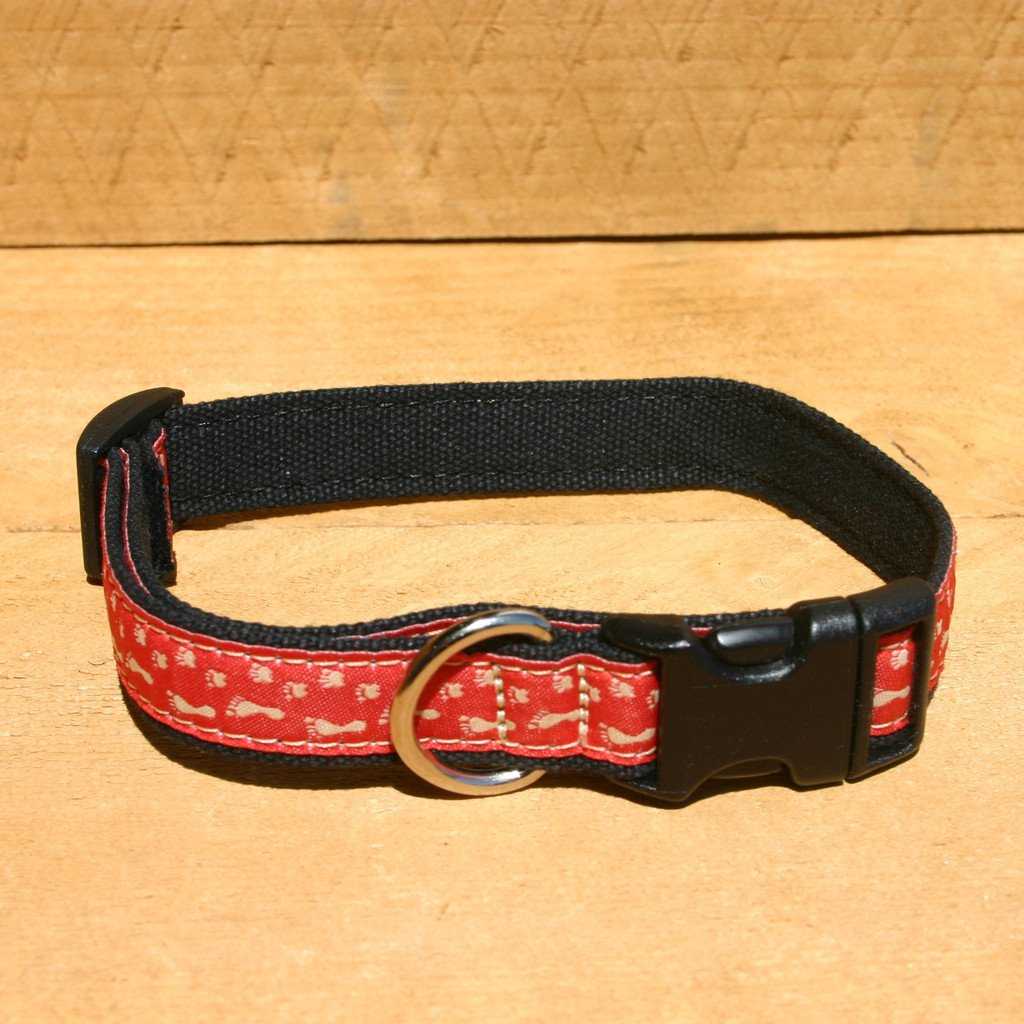 Hemp Dog Collar BFF Red