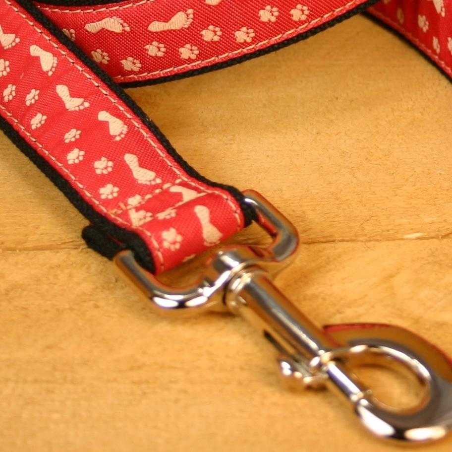 Hemp Dog Leash 4' BFF Red