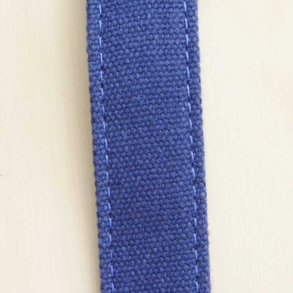 Hemp Dog Leash 10' Basic Blue Canvas with clasp and control loop