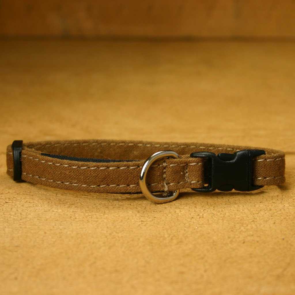 Hemp Toy Dog Collar Bronze