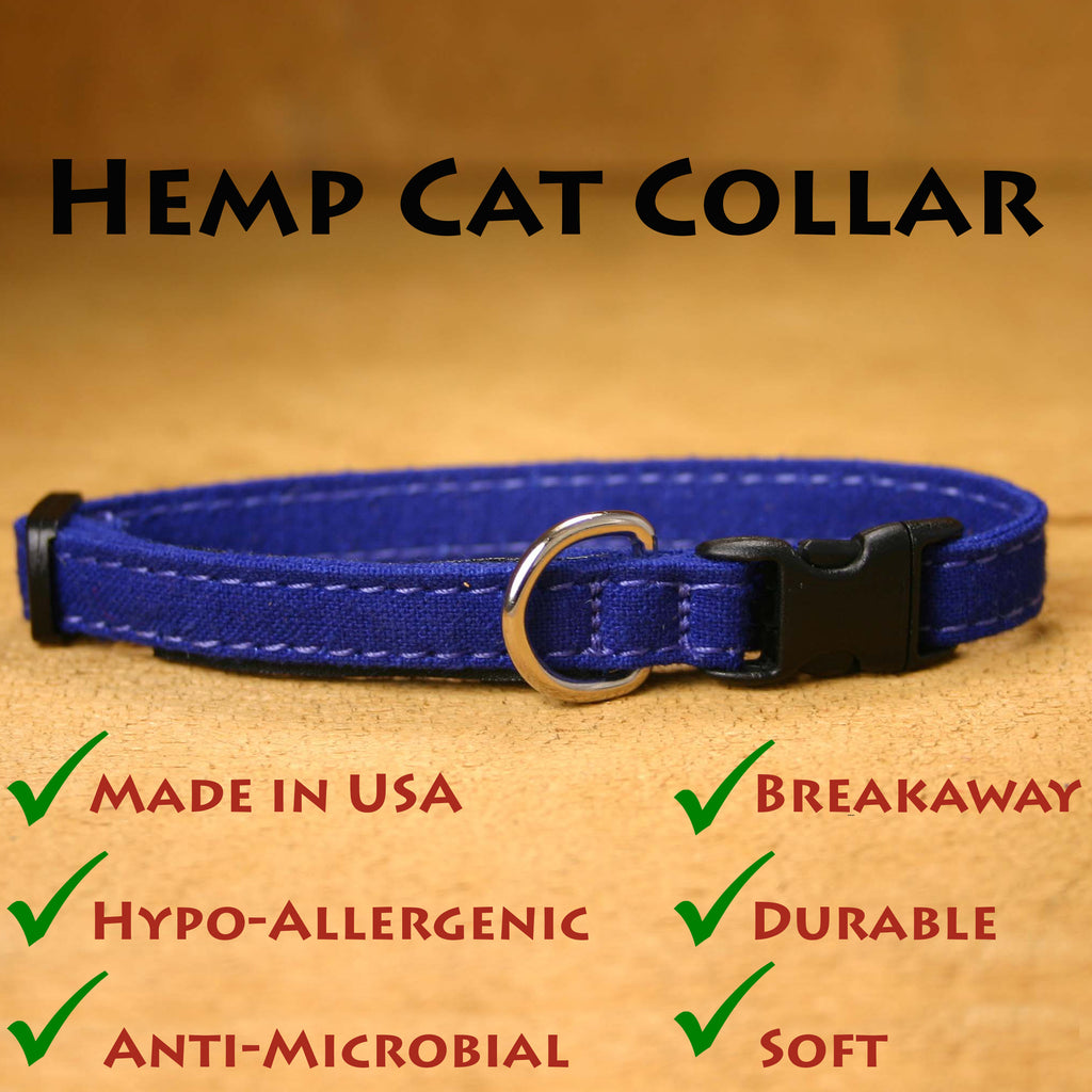 Hemp Cat Collar with description