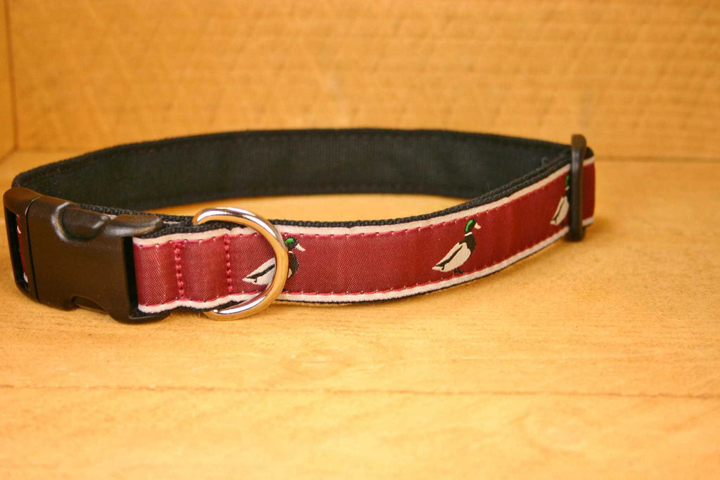 Hemp Dog Collar Crimson Mallard