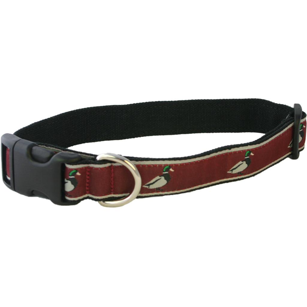 Hemp Dog Collar Crimson Mallard