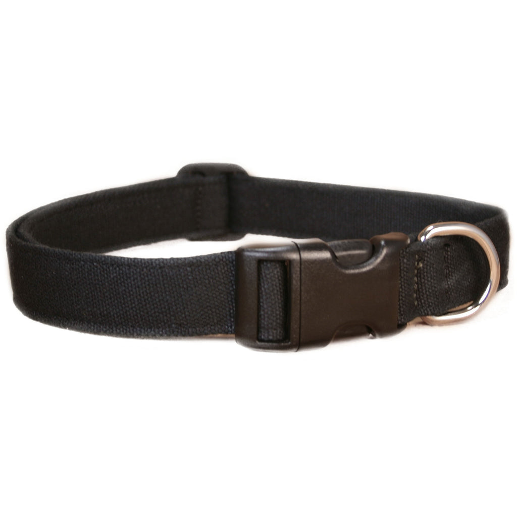 Hemp Dog Collar Black Basic