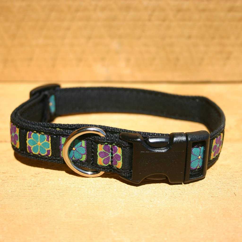 Hemp Dog Collar Flowerama