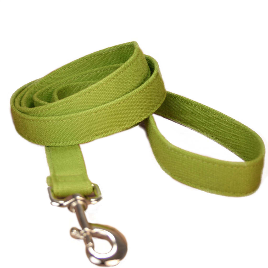 Hemp Dog Leash 6'Green Basic Canvas