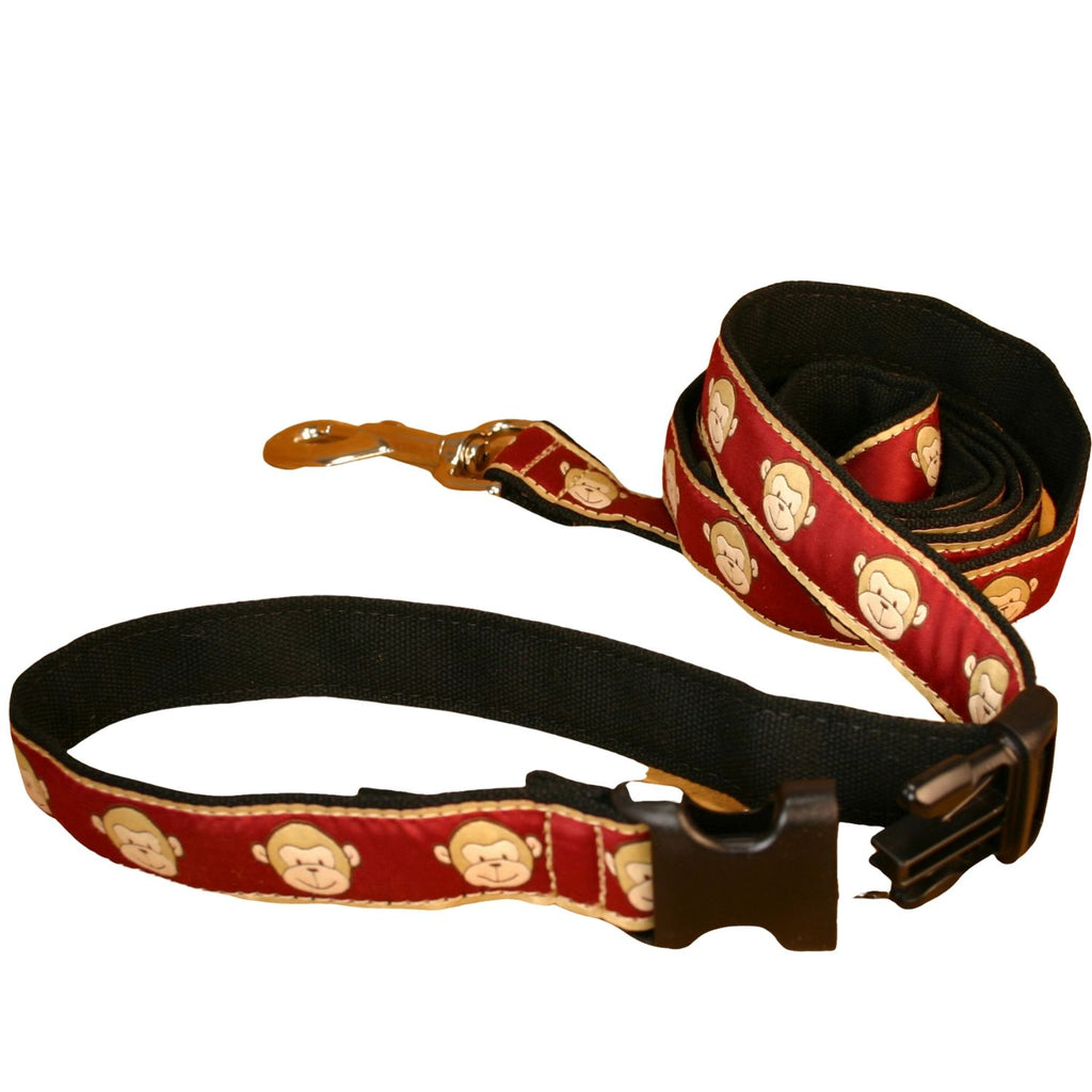 Hemp Garnet Monkey ClickNGo Leash