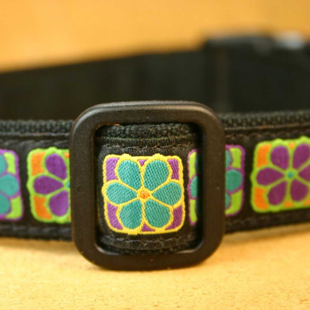 Hemp Dog Collar Flowerama