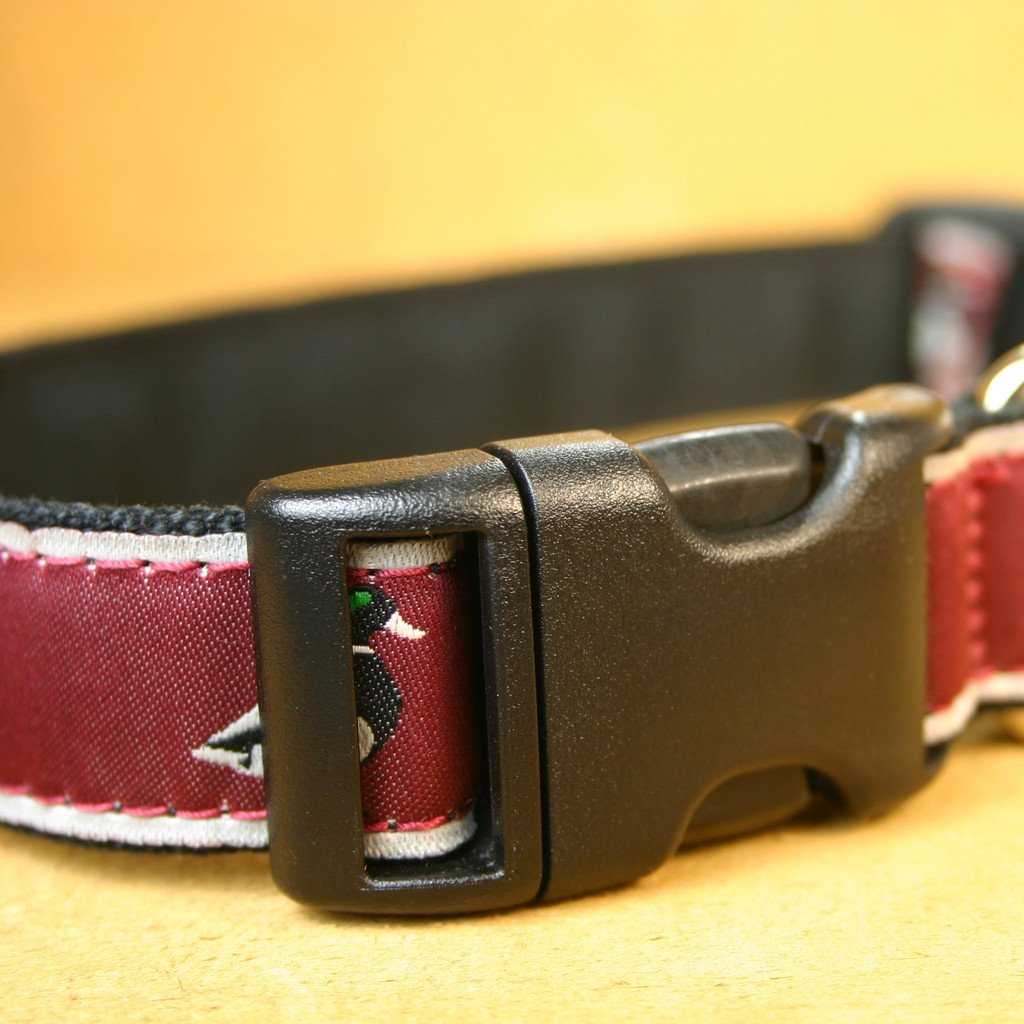 Hemp Dog Collar Crimson Mallard