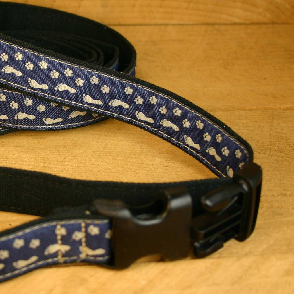 Hemp Dog Leash 6' BFF Blue ClickNGo