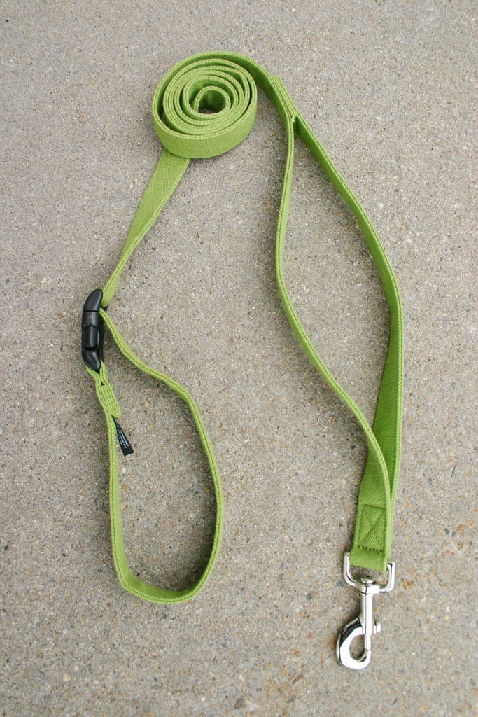 Hemp Dog Leash 6'Green Basic Canvas