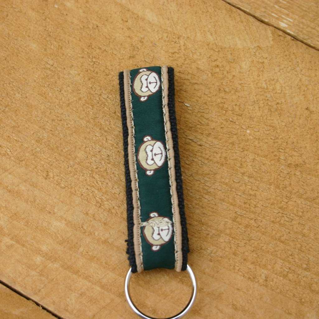 Hemp Key Chain Emerald Monkey