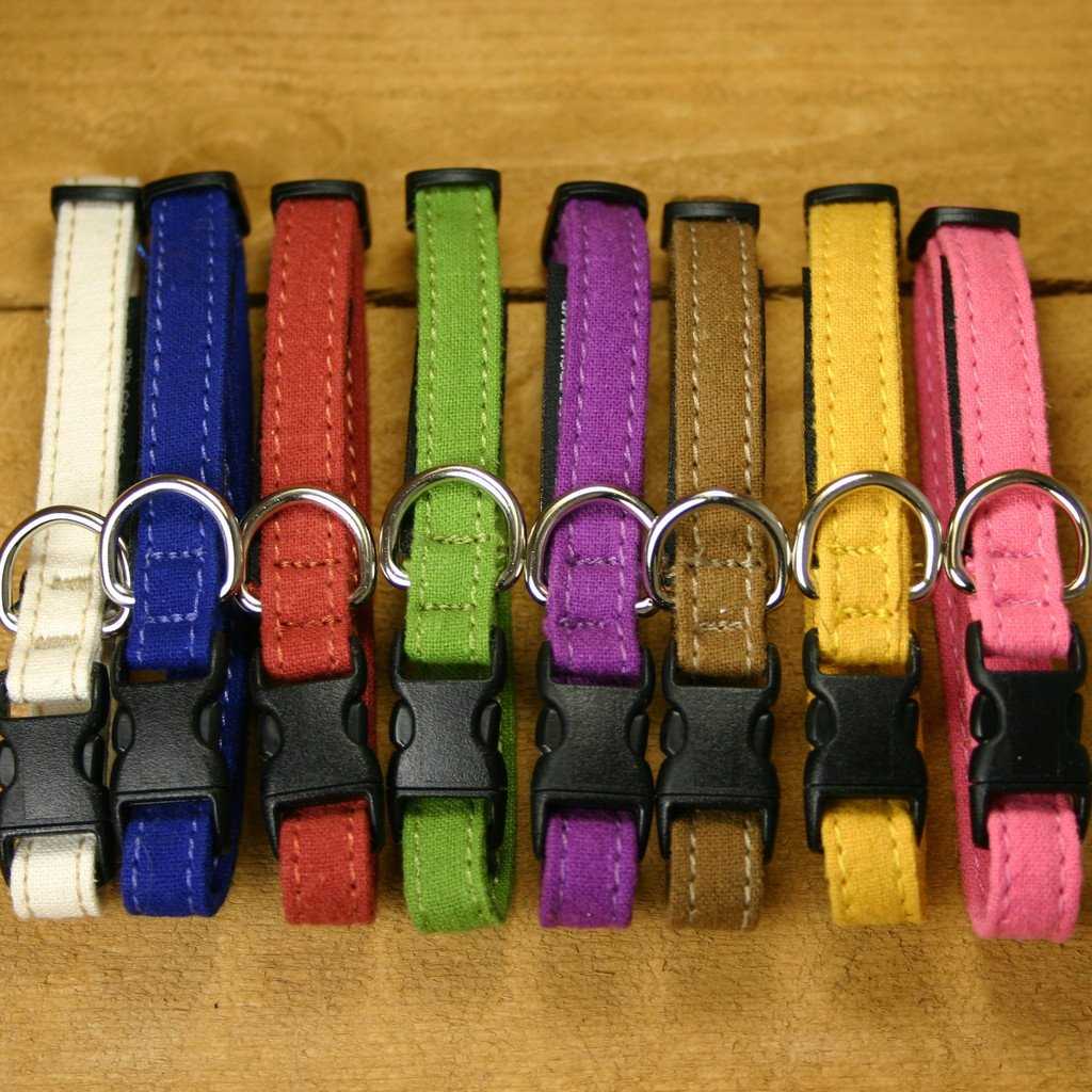 Hemp Toy Dog collar Various Colors