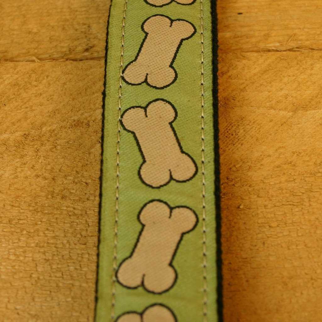 Hemp Dog Collar Pistachio Bones