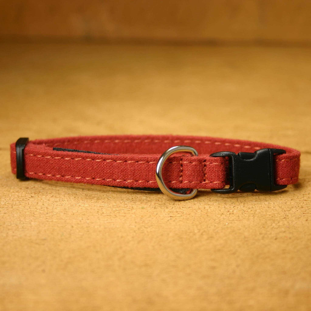 Hemp Cat Collar Rust