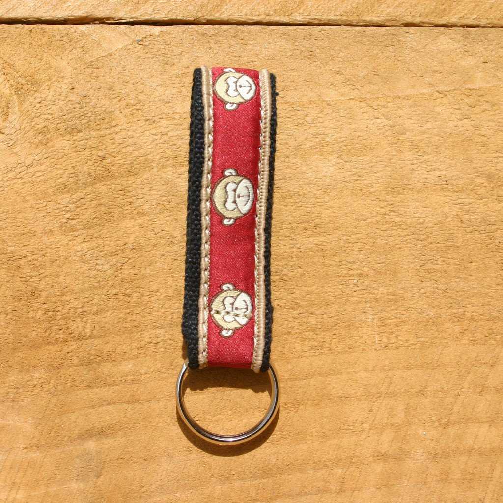 Hemp Key Chain Garnet Monkey