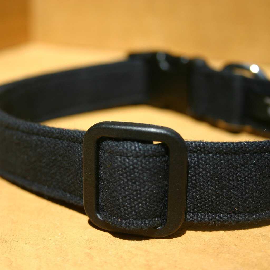 Hemp Dog Collar Black Basic