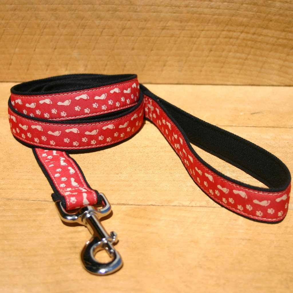 Hemp Dog Leash BFF Red