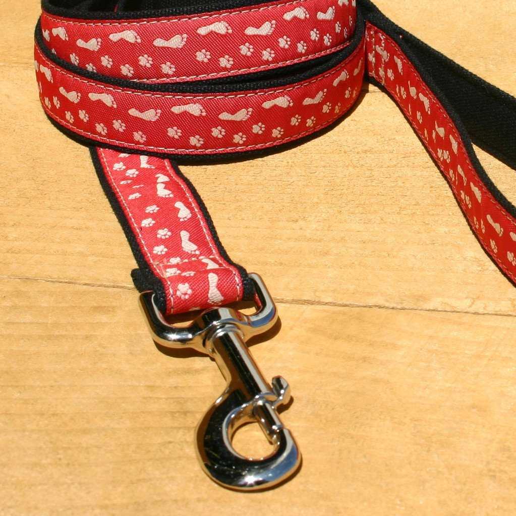 Hemp Dog Leash BFF Red