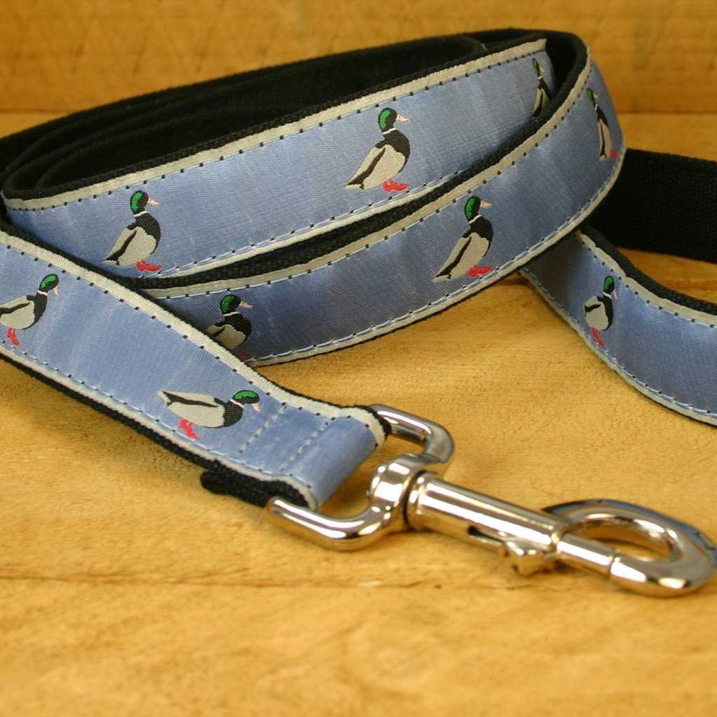 Hemp Dog Leash 6; Slate Blue Mallard