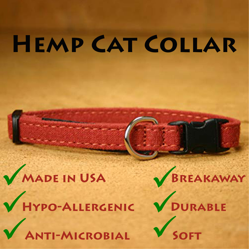 Hemp Cat Collar with description