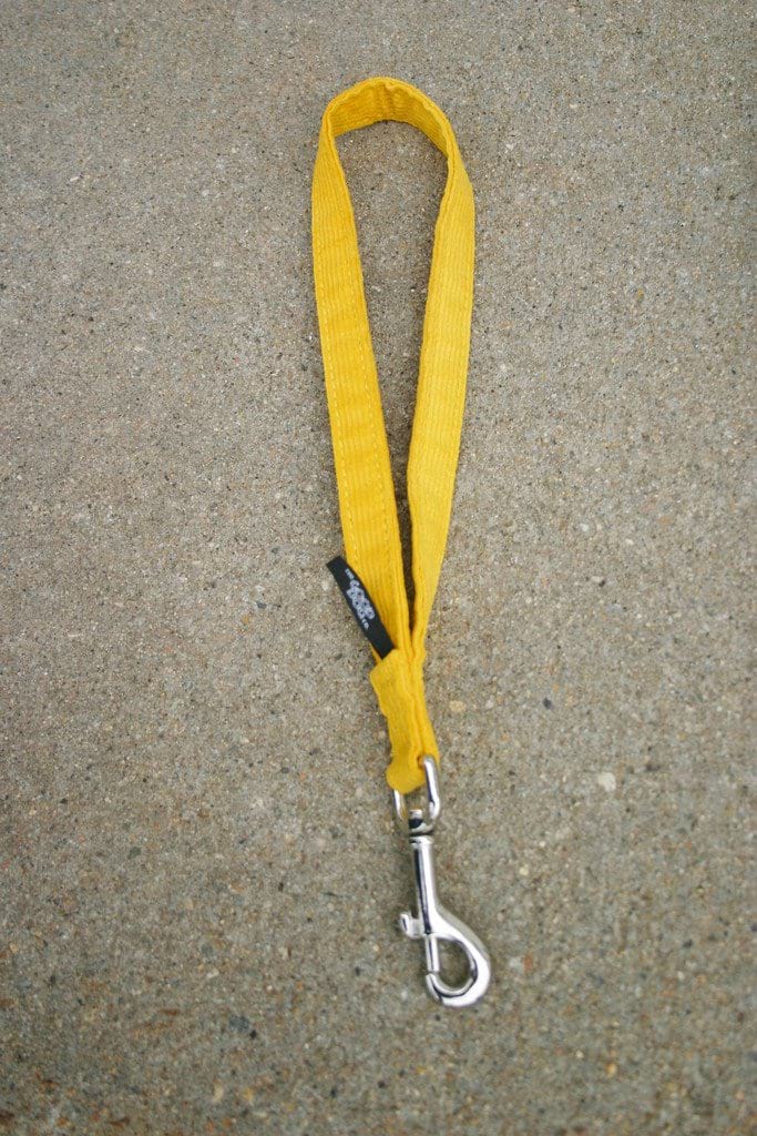 Hemp Dog Short Leash Marigold Corduroy