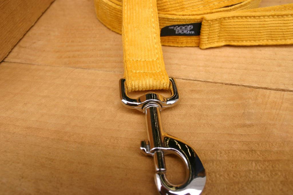 Hemp Dog Leash 6' Marigold Corduroy