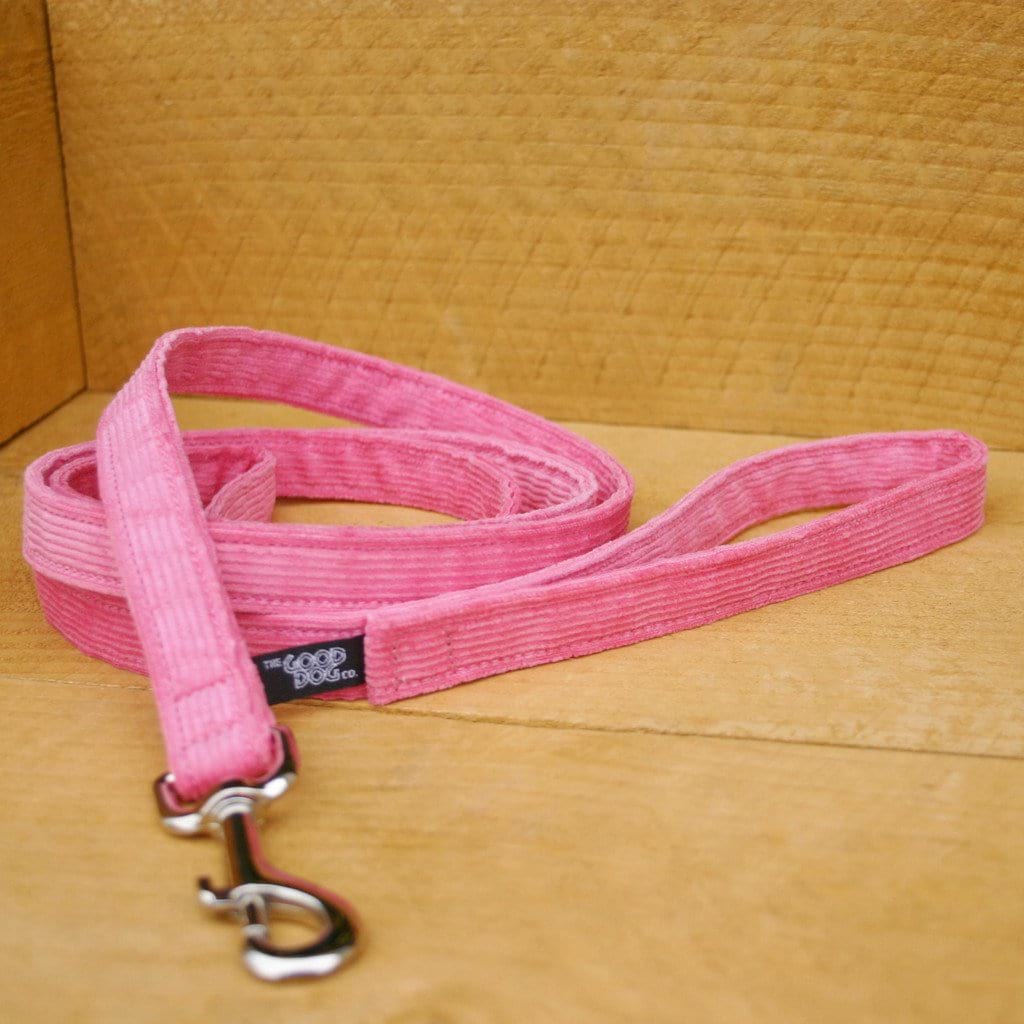 Hemp Dog Leash Pink Corduroy