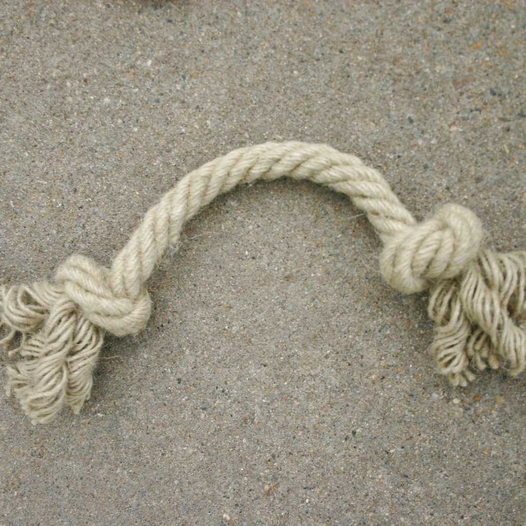 Hemp Dog Toy Double Knot Rope Toy