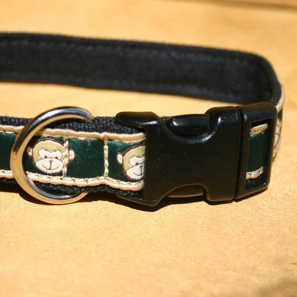 Hemp Dog Collar Emerald Monkey