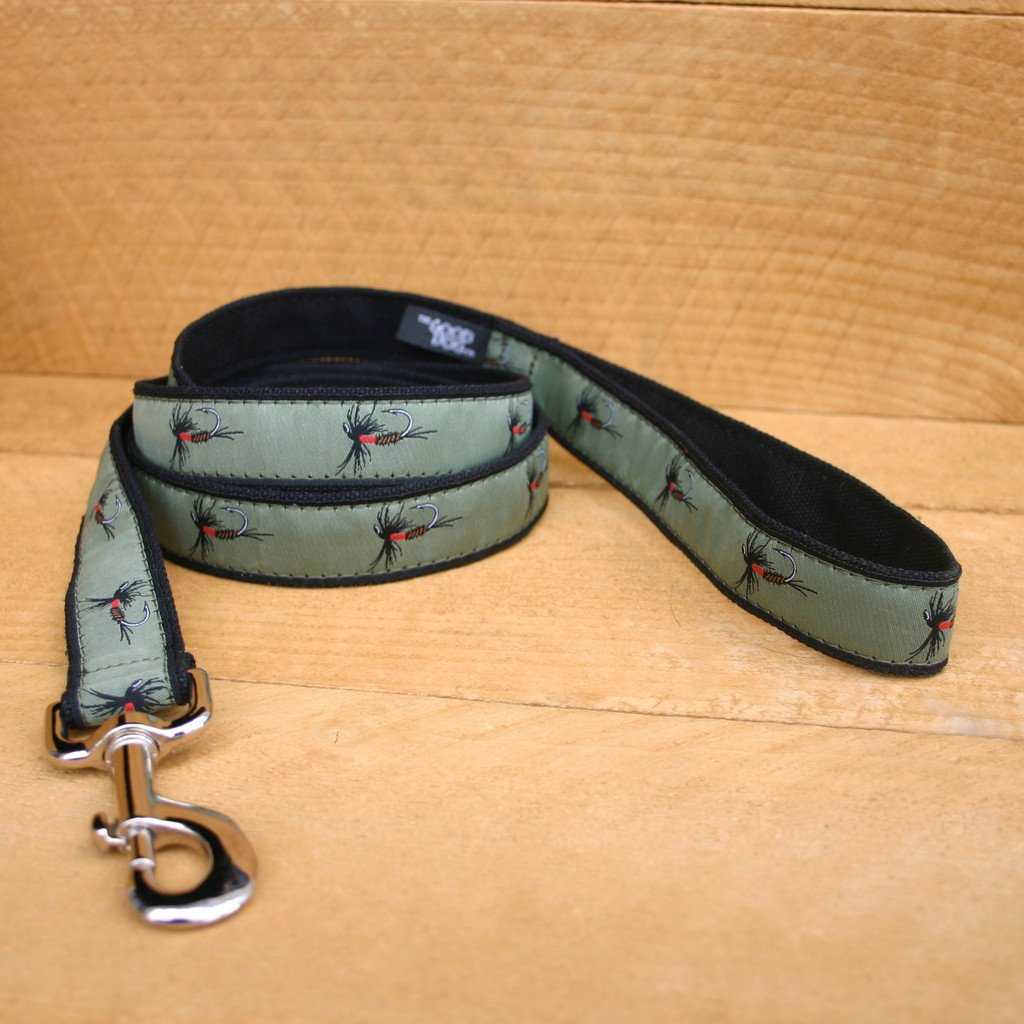 Hemp Dog Leash Olive Fly