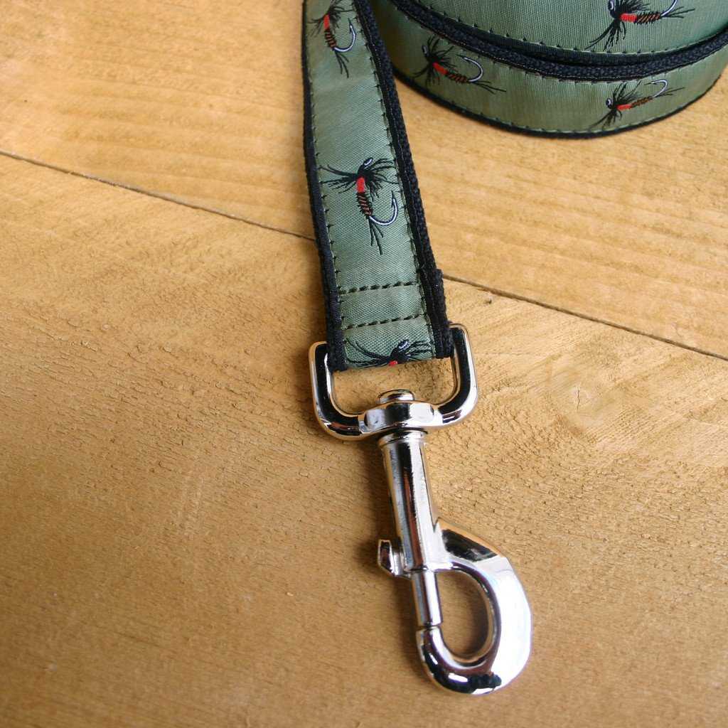 Hemp Dog Leash Olive Fly